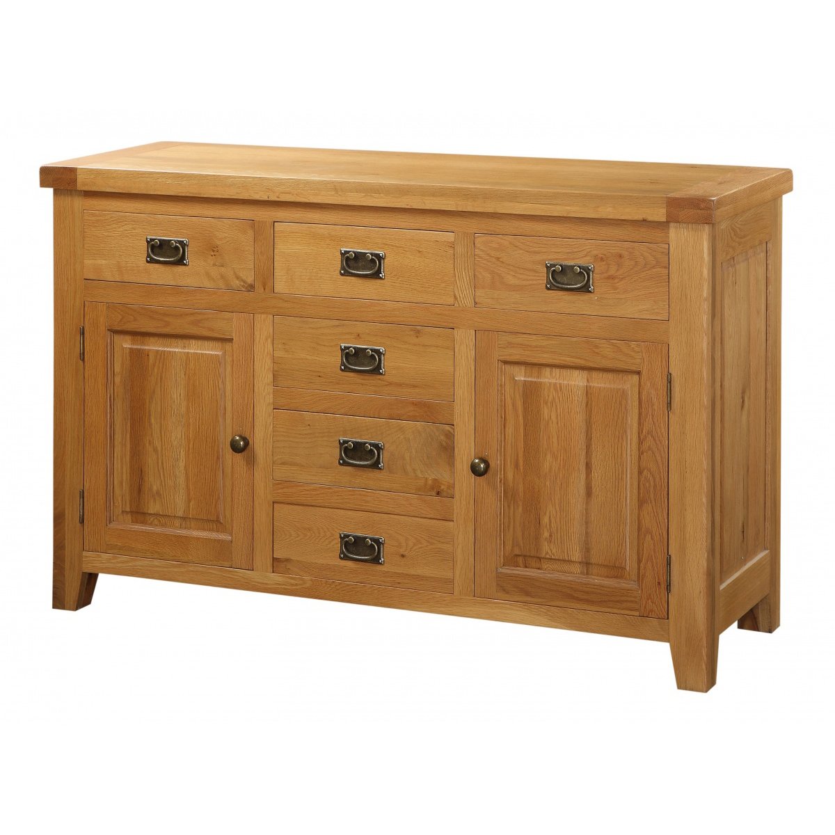 Acorn Solid Oak Sideboard Large 2 Doors & 6 Drawers