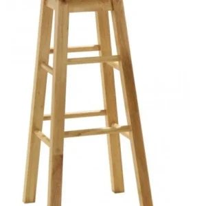 Wooden Traditional Breakfast Bar Bar Stools x 2